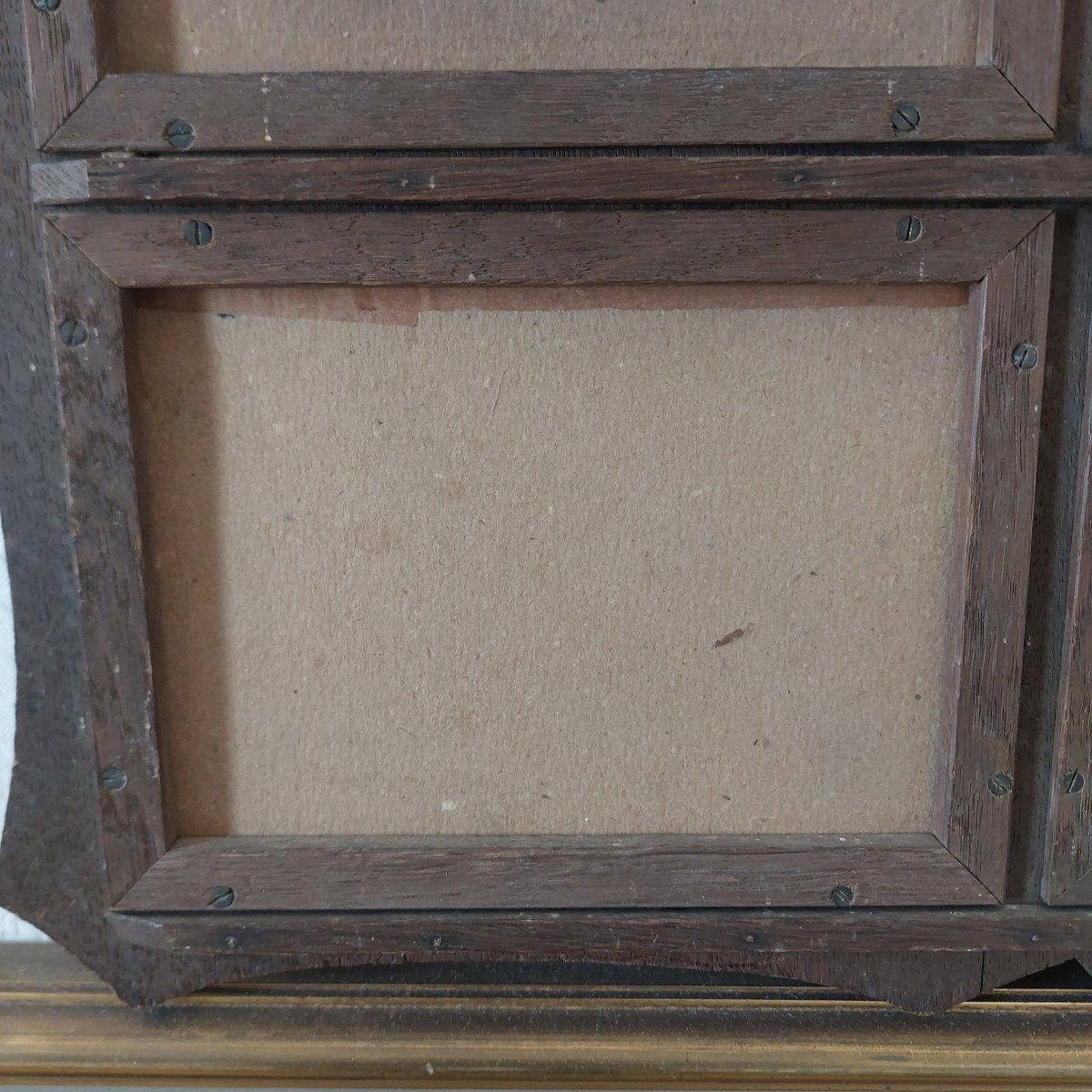 Large Oak Frame From The Late 19th Century -photo-2