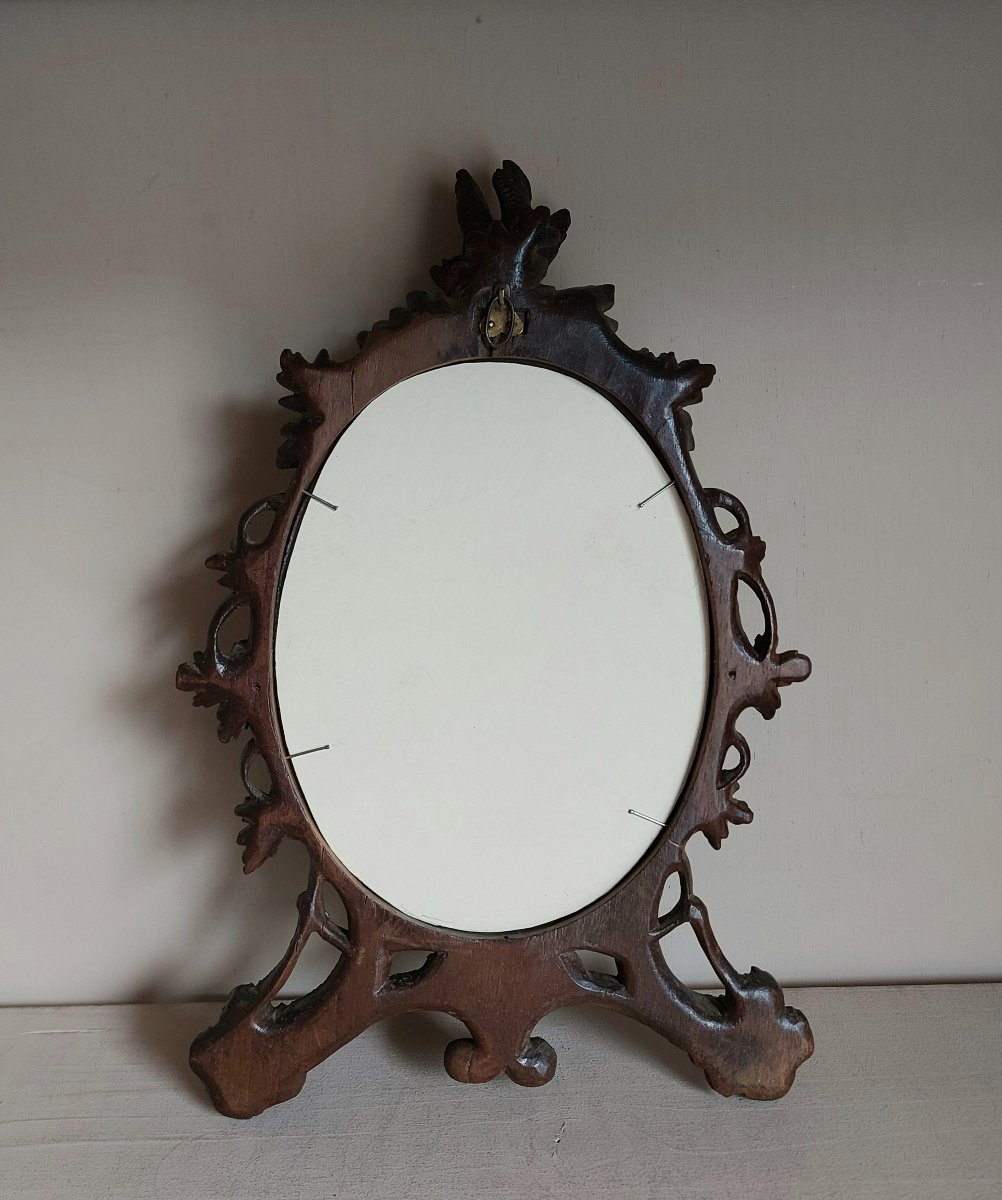 Oval Walnut Frame, Crafted In The Black Forest -photo-3