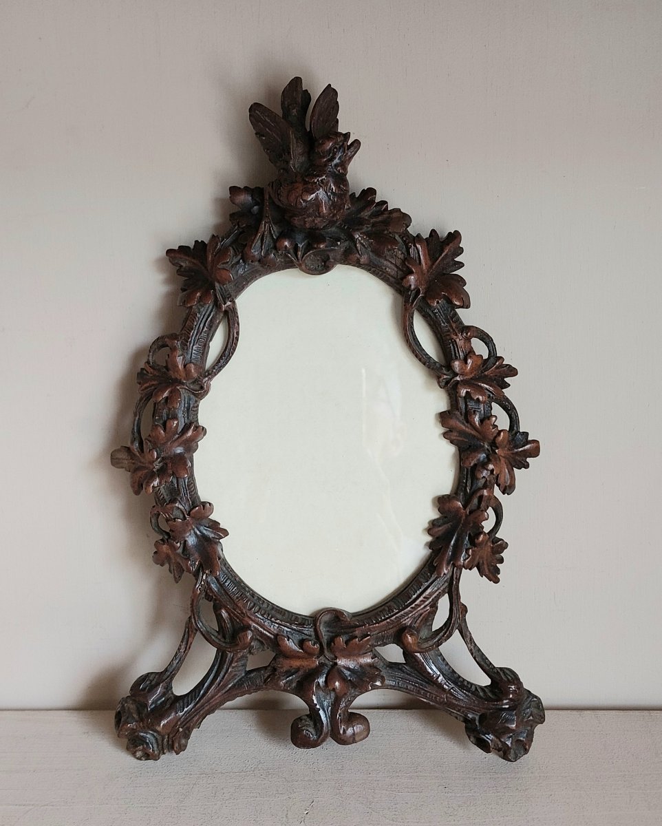 Oval Walnut Frame, Crafted In The Black Forest 