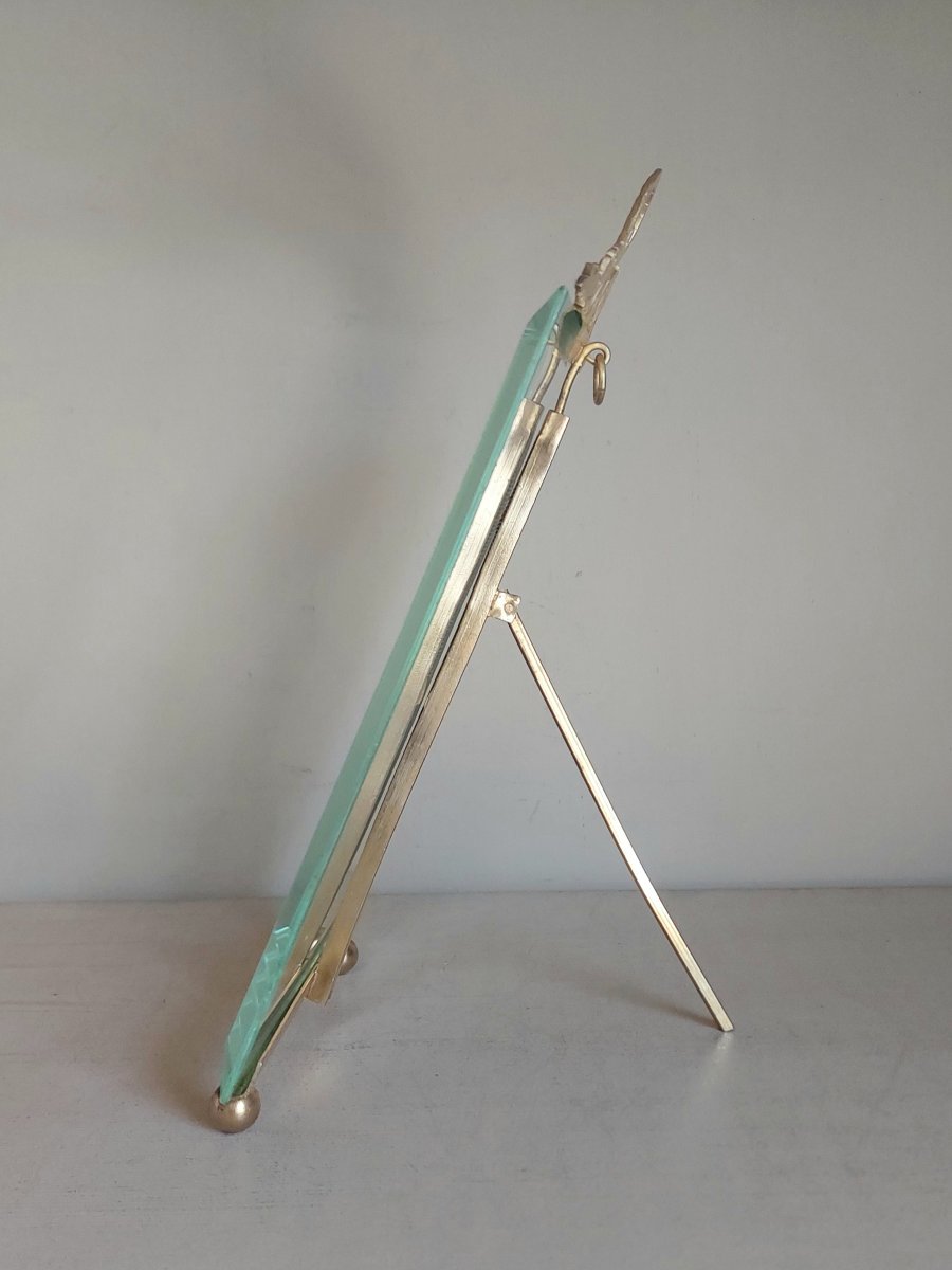 Gilded Bronze Easel-style Photo Frame -photo-3