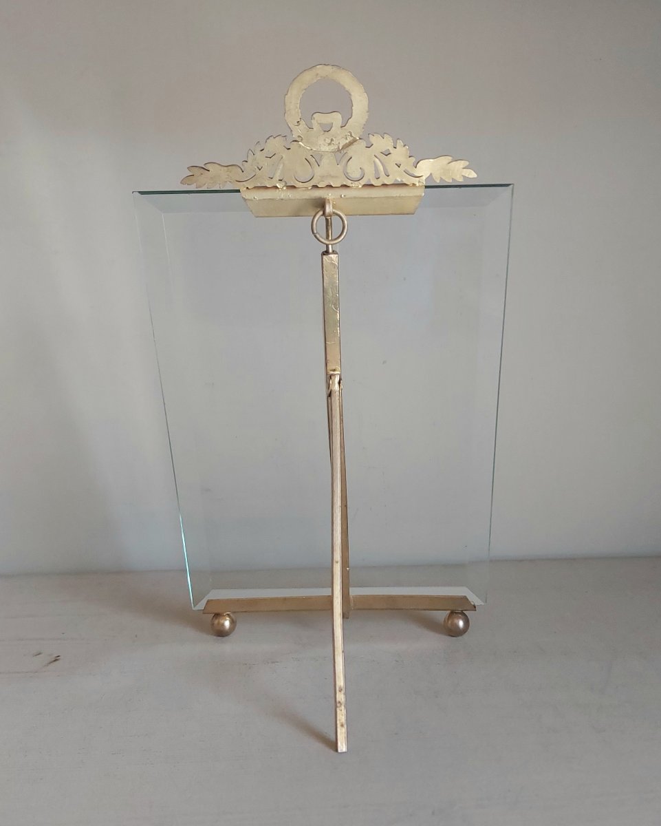 Gilded Bronze Easel-style Photo Frame -photo-2