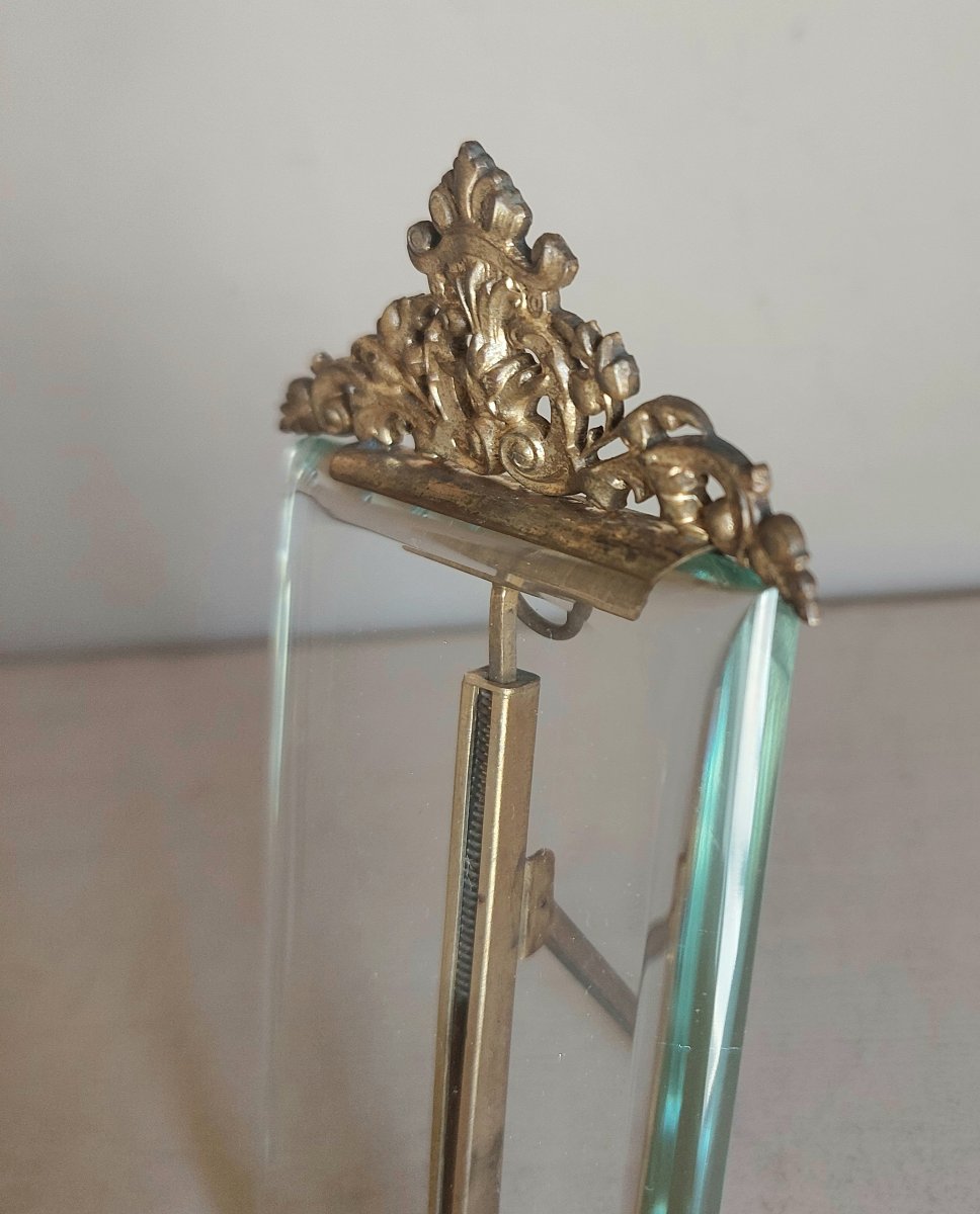 Cadre porte photo en bronze doré -photo-4