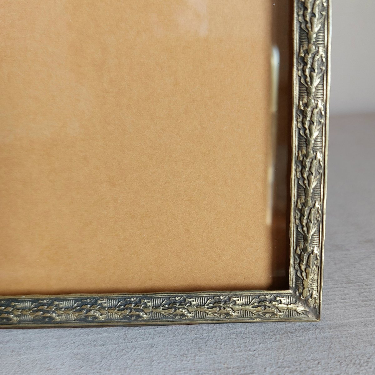 Grand cadre porte photo en bronze -photo-1