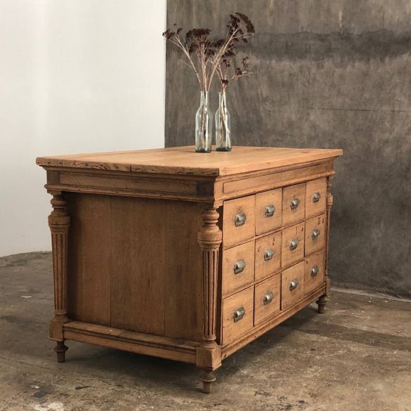 Oak Trade Cabinet With 27 Drawers-photo-2