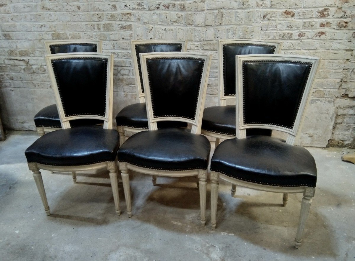 Series Of 6 Louis XVI Style Chairs