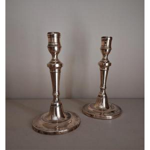 Pair Of Candlesticks From The Beginning Of The 18th Century