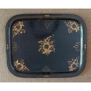 Large Painted Sheet Tray From The Napoleon 3 Period