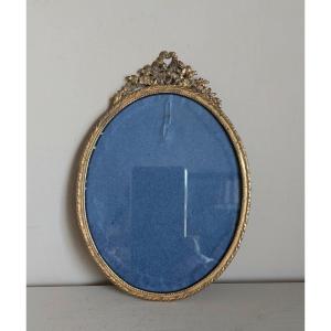 Louis XVI Style Oval Photo Holder Frame 
