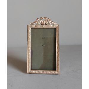Small Louis XVI Style Gilt Bronze Photo Frame 