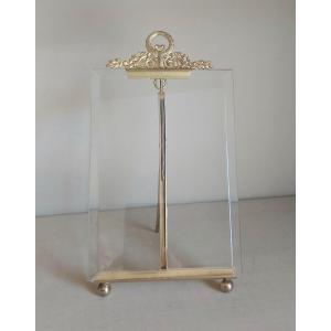 Gilded Bronze Easel-style Photo Frame 
