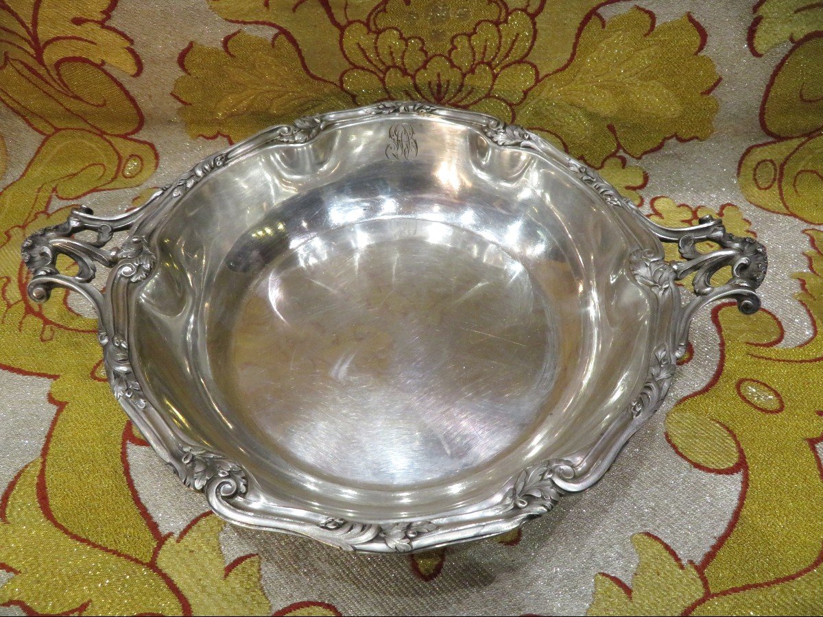Bowl In Sterling Silver Nineteenth By Paul Tallois Goldsmith In Paris Hallmark Minerva Style Lxv