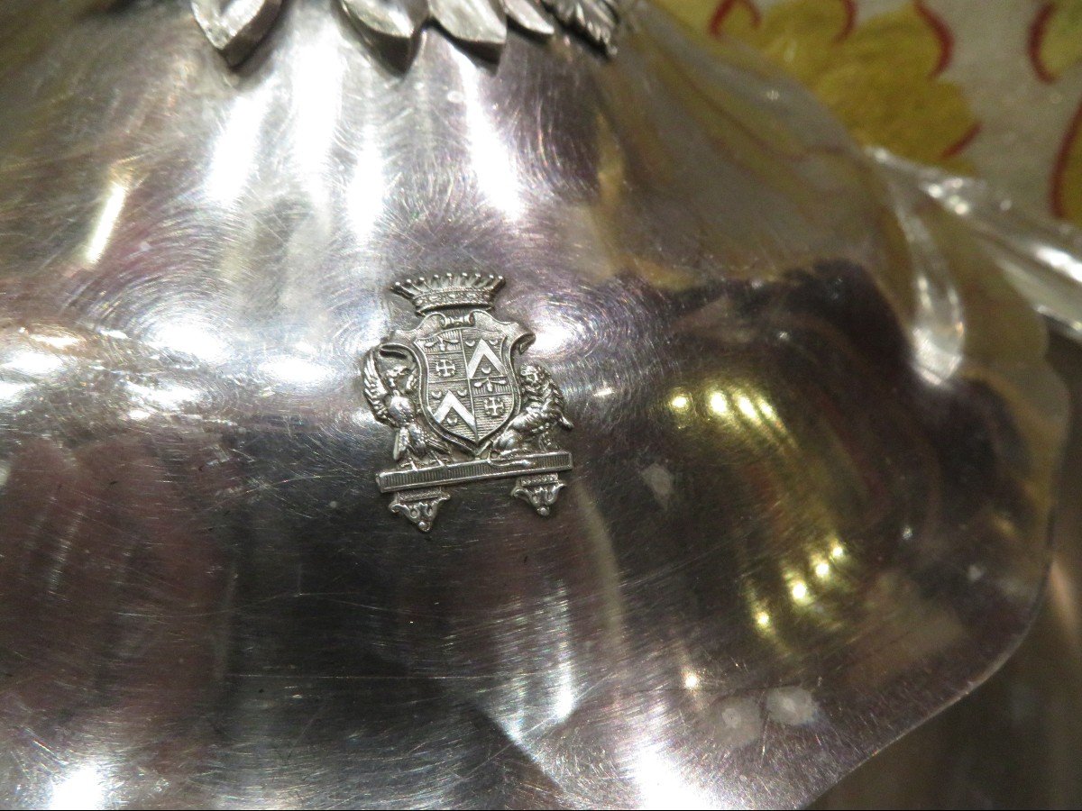 Bouillon Sterling Silver Minerva Nineteenth Stlxvi Rare Coat Of Arms Crusade Victory Holy Land Grognier-photo-2