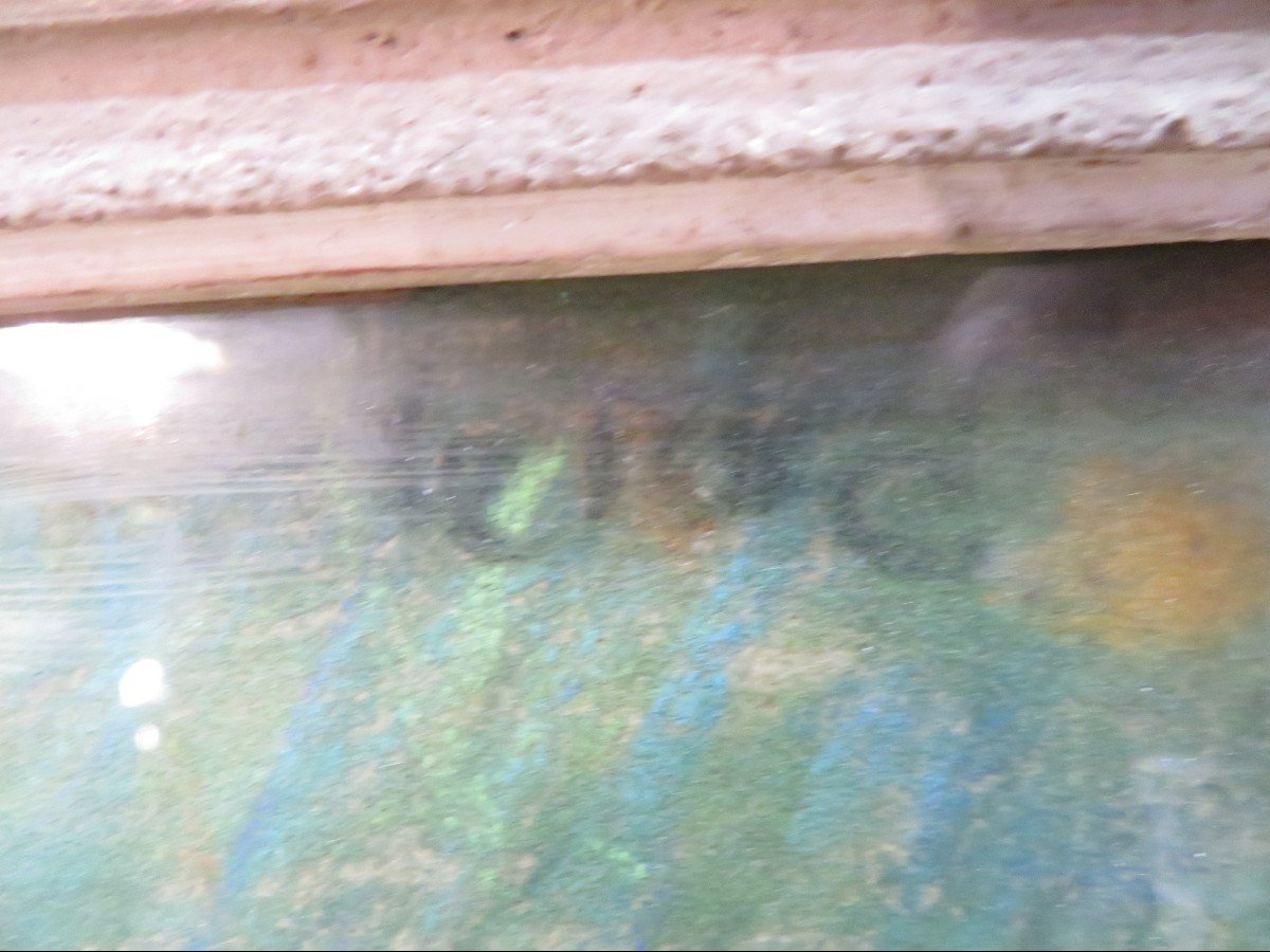 Tableau Pastel Marouflé / Toile Jacques Le Tord Nue Printanier  Lumiere Du Soleil Cadre Bouche-photo-2