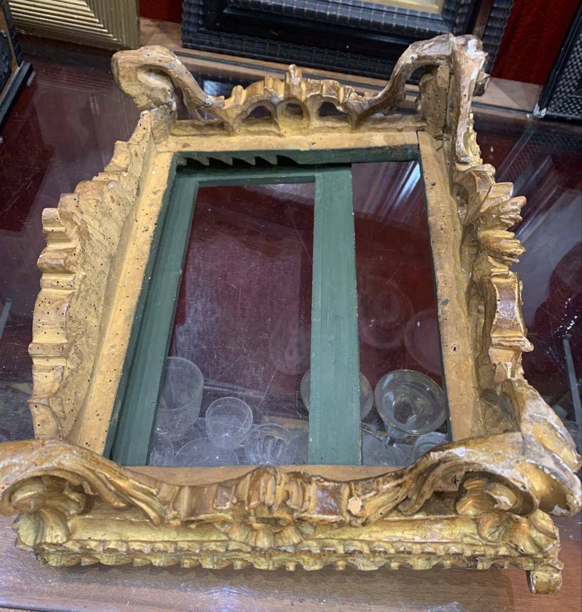Lectern Period Early 18th Century In Openwork Golden Wood Baroque Rocaille Probably Venetian Italy-photo-5
