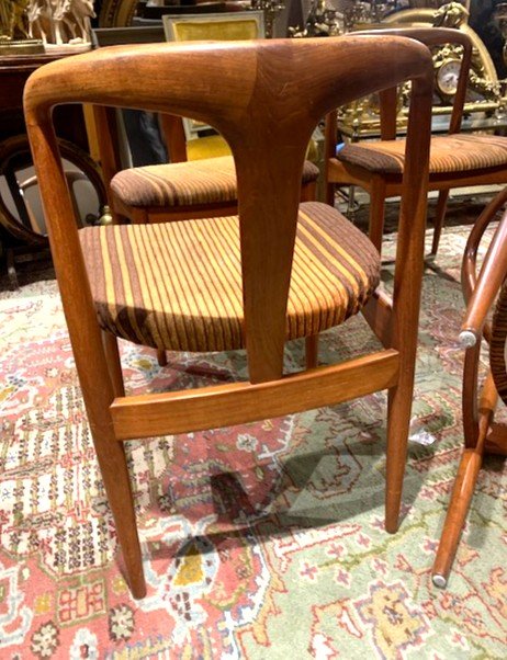 4 Anciennes Chaises Design 1960  Teck Ou Palissandre Scandinaves Danoise Juliane  Vamo Andersen-photo-3