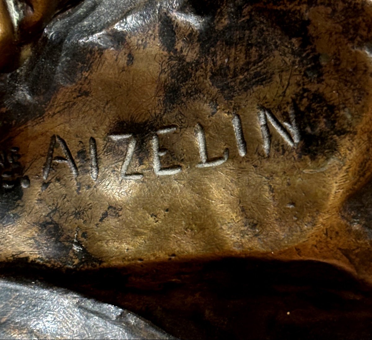 19th Century Aizelin Eugène Large Bronze Sculpture The Nymph Of Diana And Barbedienne Greyhound -photo-6