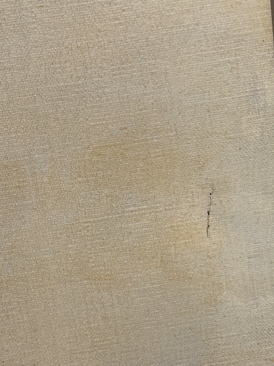 Ancien  grand Tableau  marine bateau de peche au large par Théodore levigne lyon -photo-2