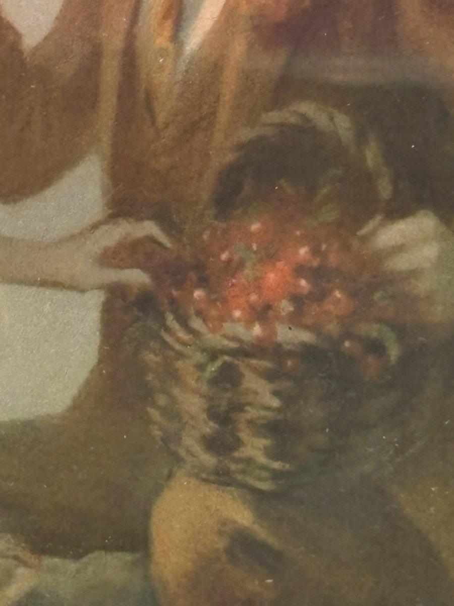 René Pean Pair Of Pastel Paintings Romantic Scenes Gallantry Through Time -photo-2