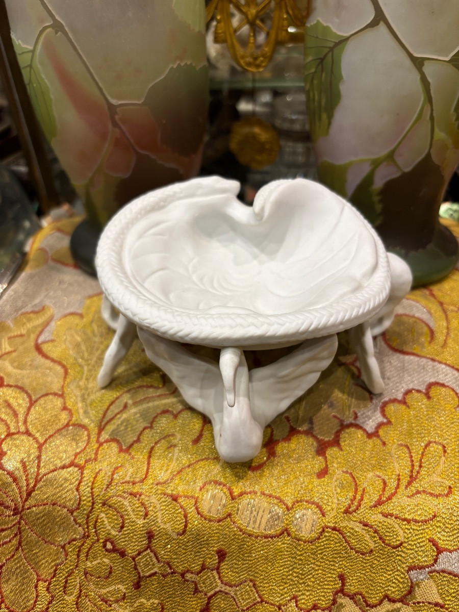 Salvador Dali Biscuit Sculpture Of Swans For Air India Aviation By Teissonnière, Limoges -photo-3