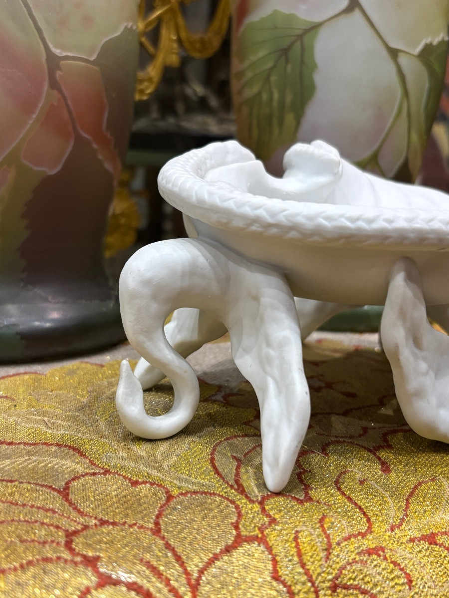 Salvador Dali Biscuit Sculpture Of Swans For Air India Aviation By Teissonnière, Limoges -photo-1