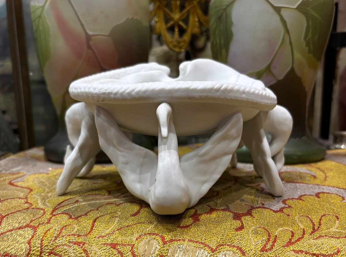 Salvador Dali Biscuit Sculpture Of Swans For Air India Aviation By Teissonnière, Limoges 