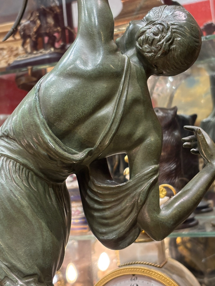 Bronze Art Deco Bow Dancer By Faguays -photo-4
