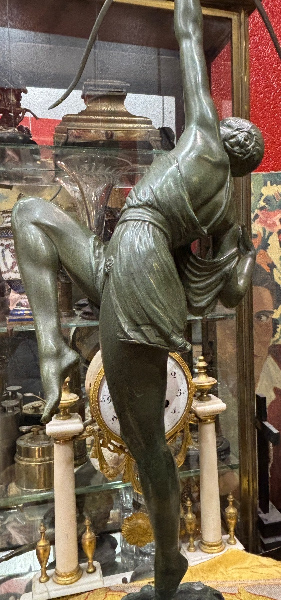 Bronze Art Deco Bow Dancer By Faguays -photo-7