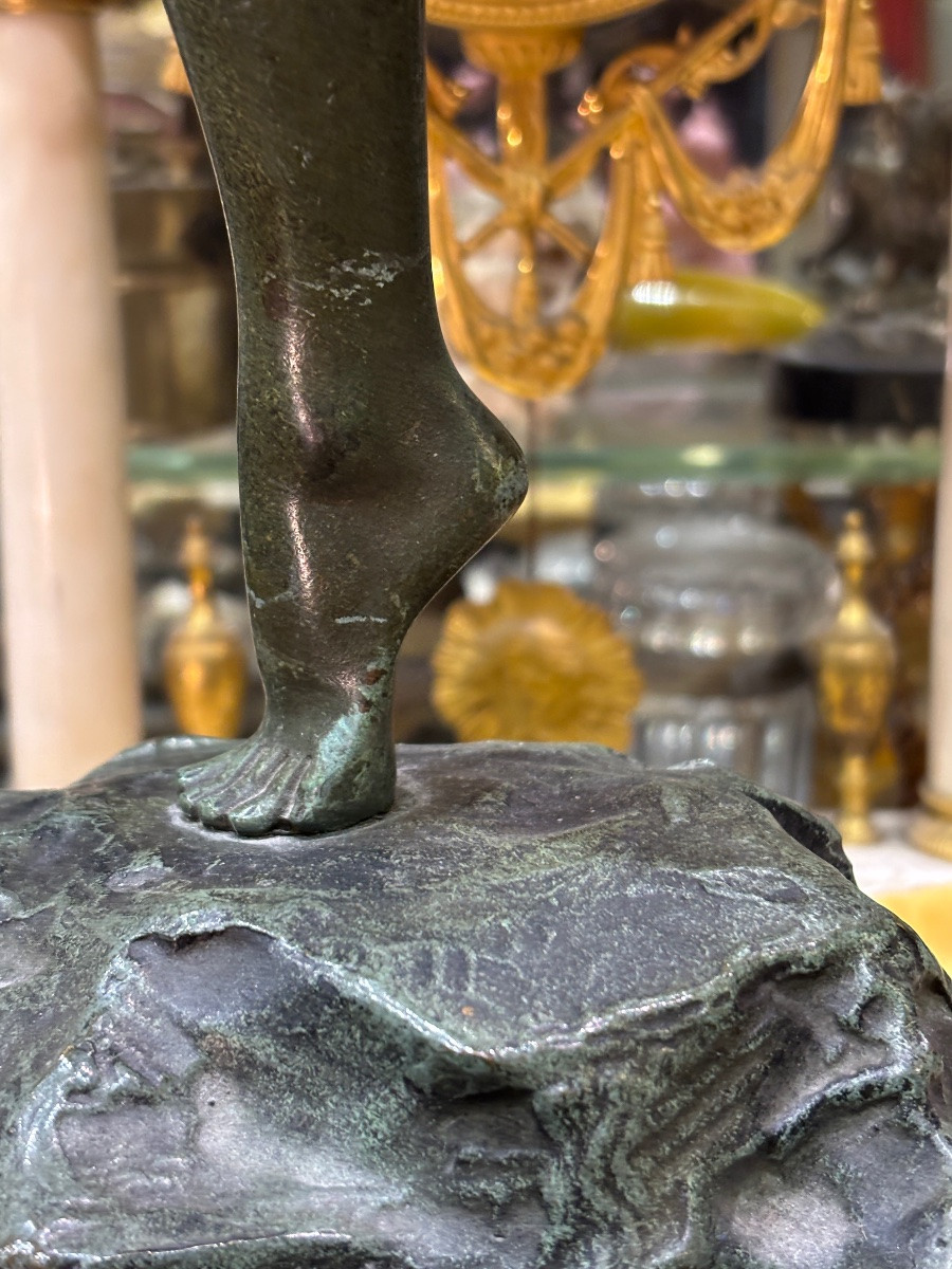 Bronze Art Deco Bow Dancer By Faguays -photo-8