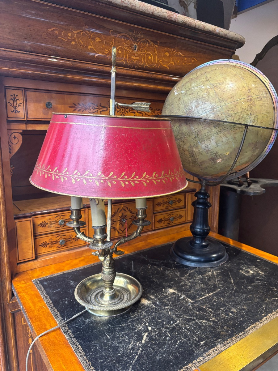 Périgot Large 19th Century Globe World Map-photo-4