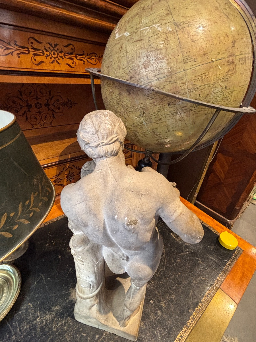 Silene et dionysos sculpture en platre epoque XIXe mythologie grecque -photo-2