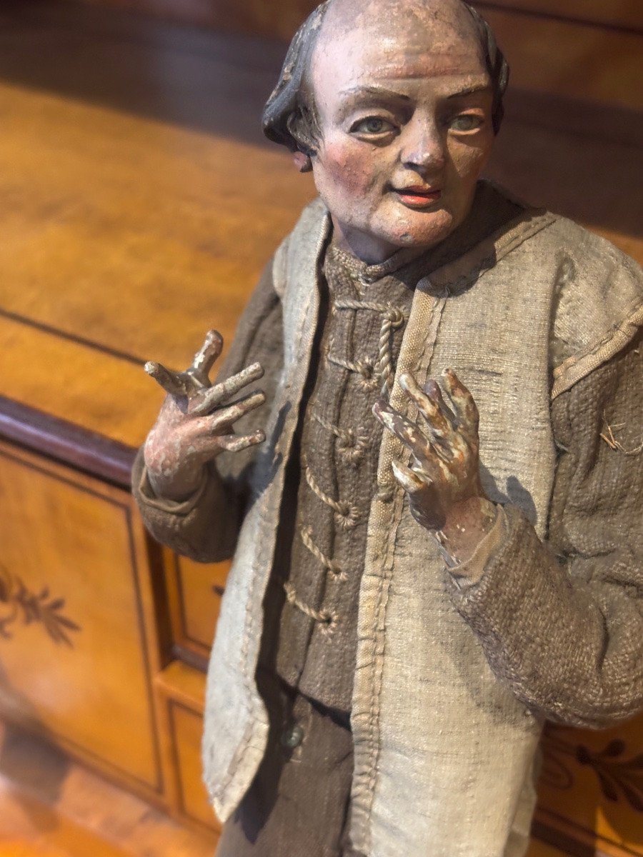 Ancien Santon napolitain XIXe  Naples et ses vêtements -photo-3