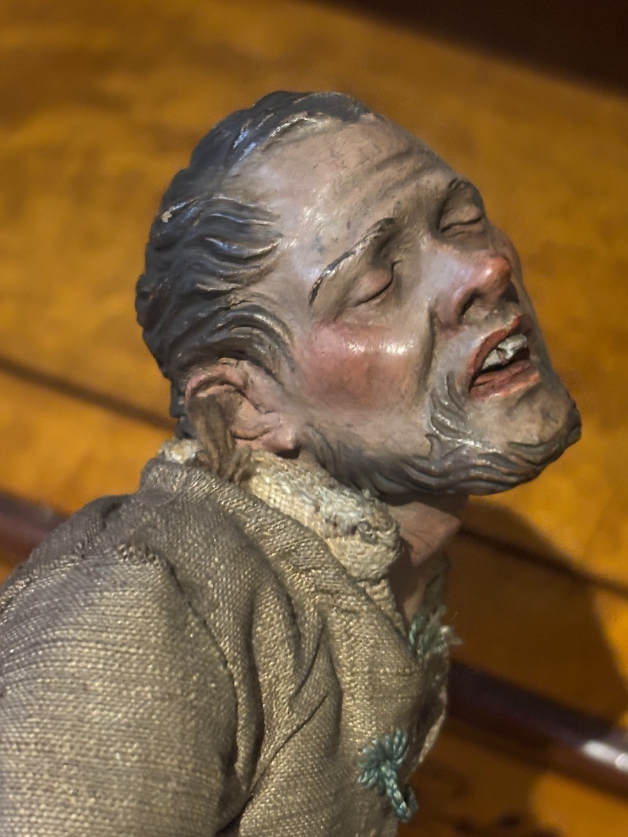 Naples XIXe ancien santon napolitain et ses vêtements -photo-2