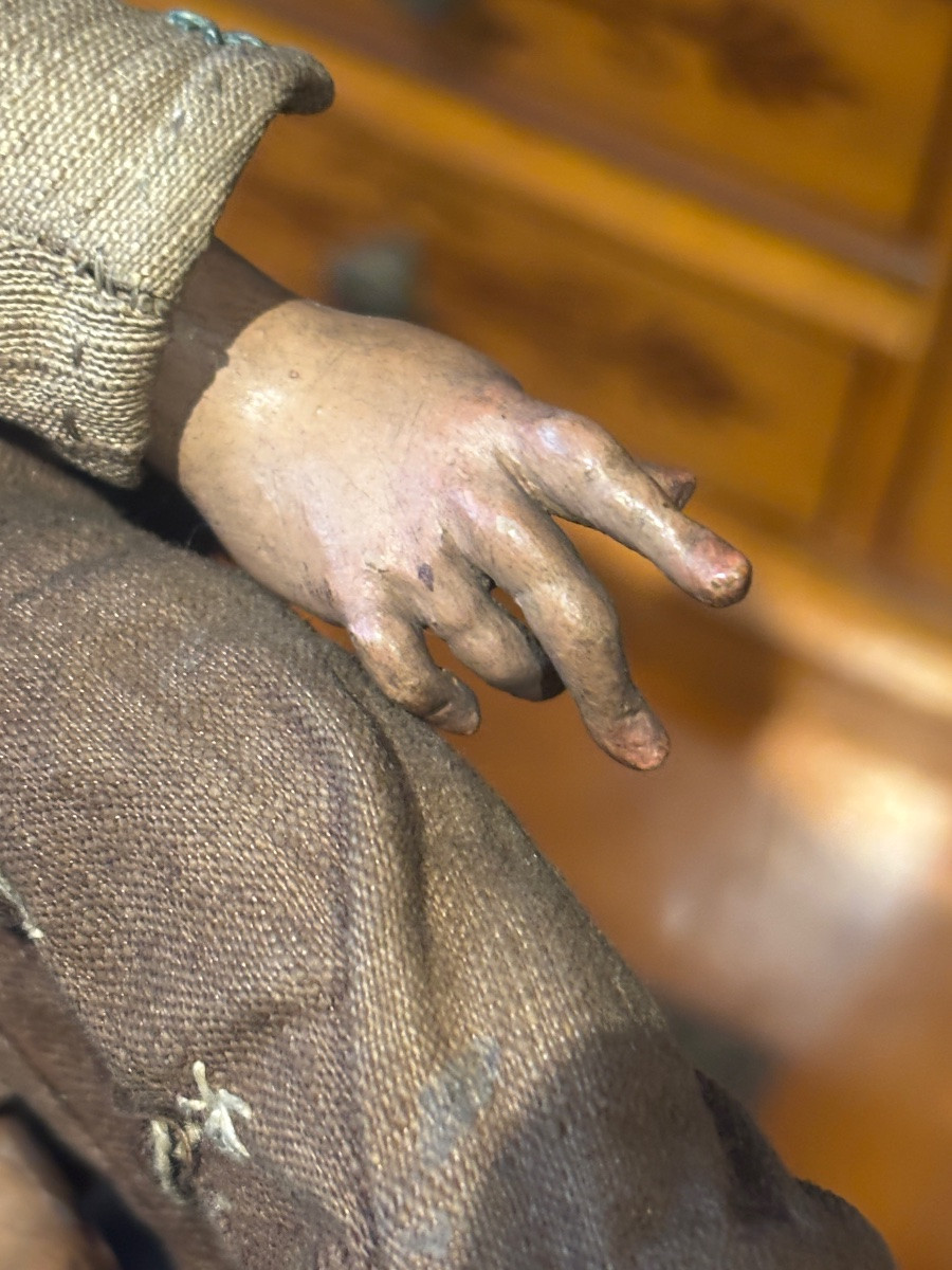 Naples XIXe ancien santon napolitain et ses vêtements -photo-3