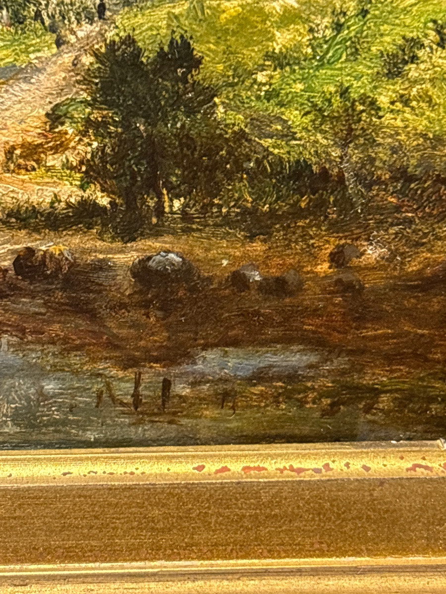 Tableau Marine XIX E Oil On Mahogany Louis Watelin-photo-2