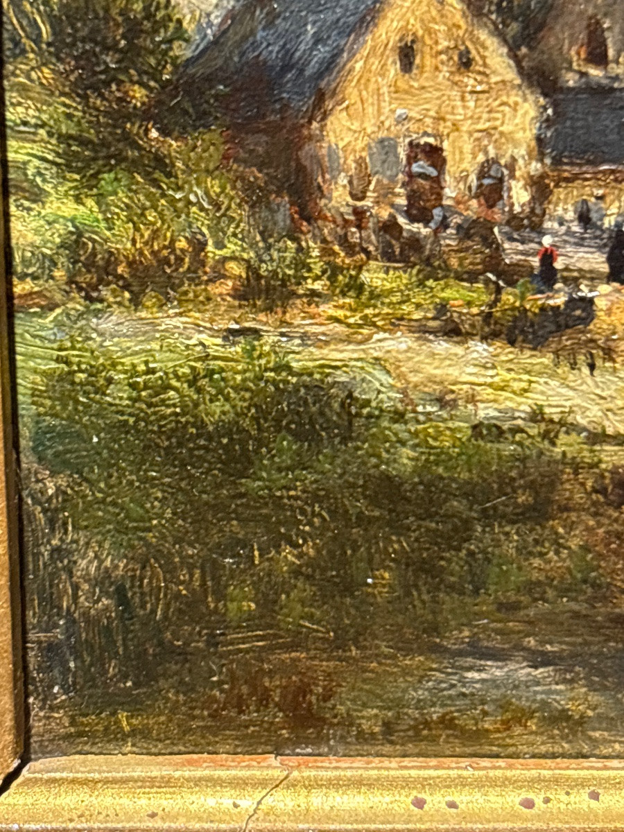 Tableau Marine XIX E Oil On Mahogany Louis Watelin-photo-4