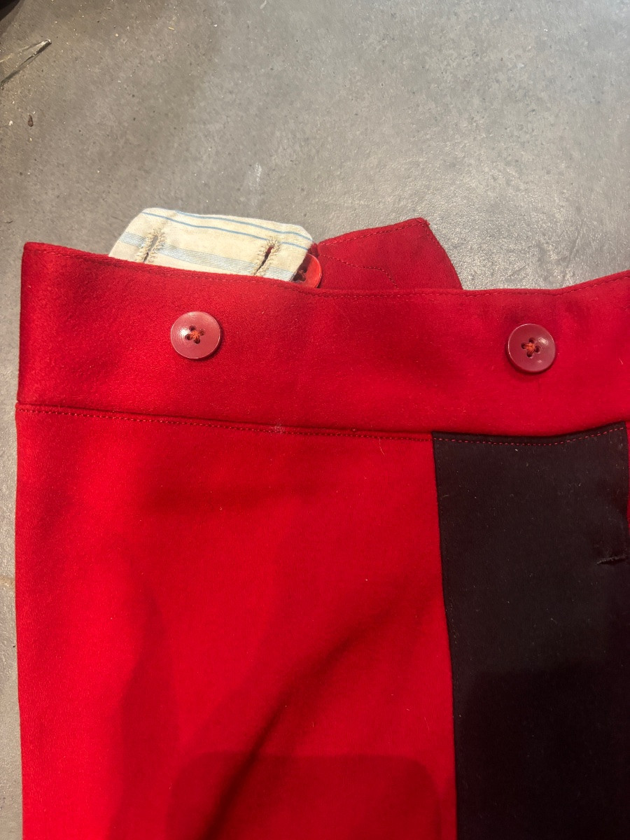 Ancien Pantalon uniforme militaire XIXe garance rare ETAT Neuf -photo-2