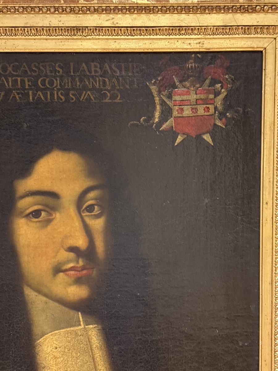 Chevalier de l ordre de Malte labastie l'an 1657 tableau portrait huile sur toile militaire -photo-2