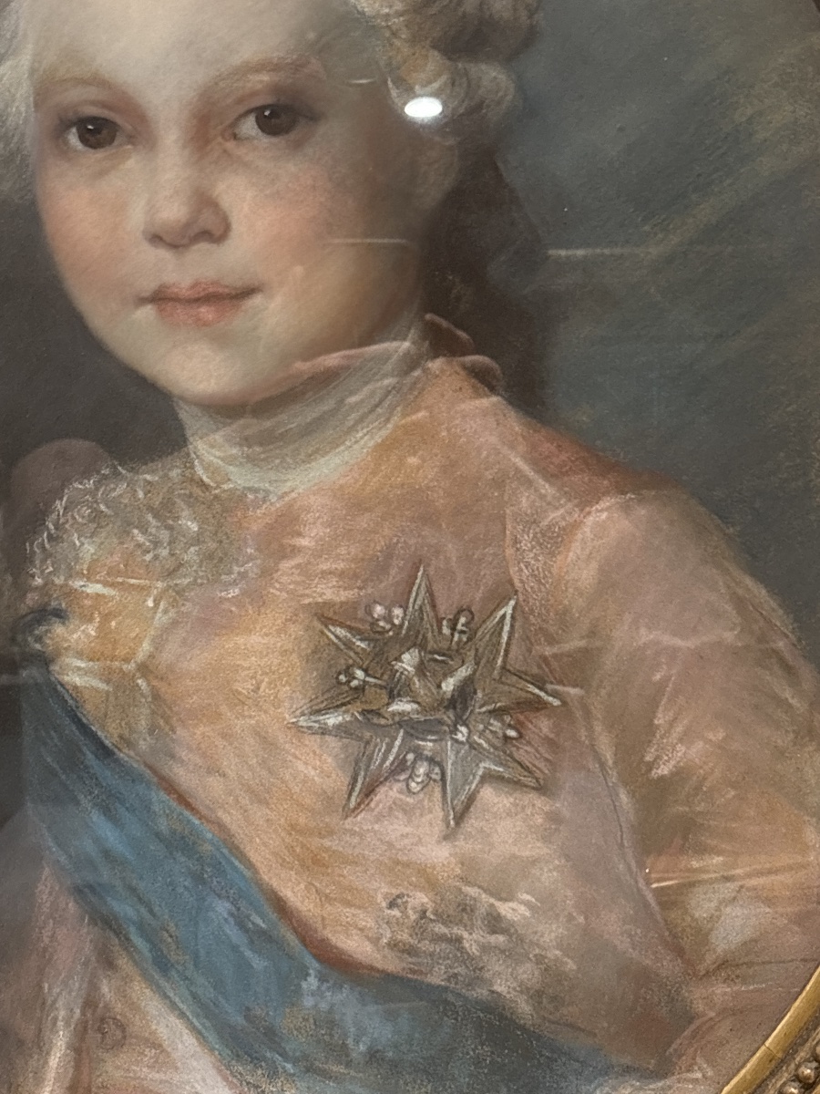 The Child King, The Dauphin Of France, Pastel, Framed In A Gilded Frame, St. Lxvi -photo-3