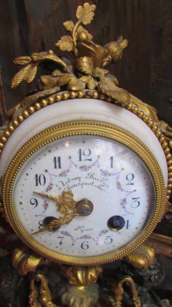 Trim Mantel Clock Gilt Bronze Candelabra Nineteenth Amours Cherubs Putti Napoleon III-photo-2