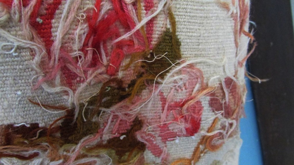 Paire De Grandes Tentures Tapisserie D Aubusson Monogramme G Couronné Fleurs Portieres -photo-4