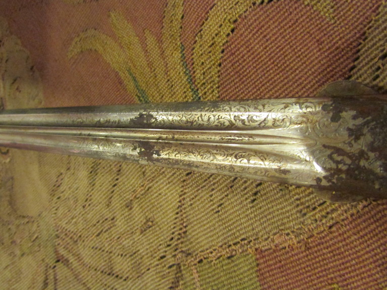 Ancienne Grande Dague Couteau De Chasse Epoque XIXeme Corne De Cerf-photo-2