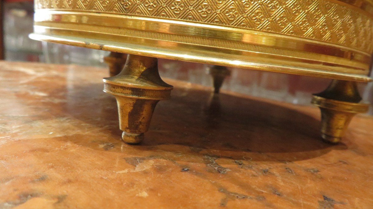 Pendulum The Temple Of Cupid Love Putti Period Late Nineteenth In Gilt Bronze Empire Style Alte Uhr-photo-5