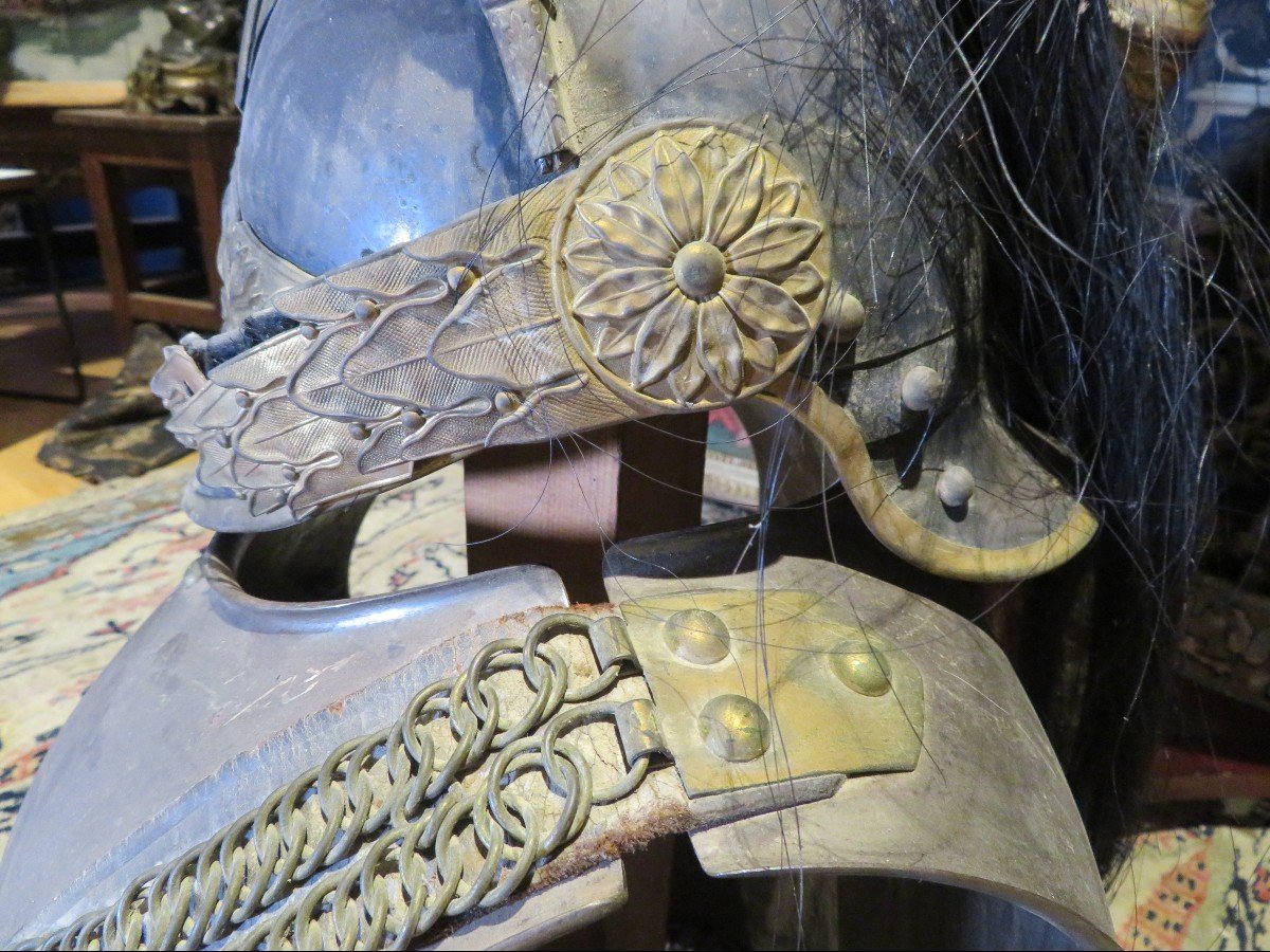 Military Helmet And Cuirass Of Cuirassier Nineteenth Time Model 1872-photo-4