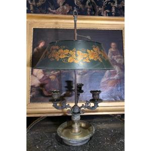 Hot Water Bottle Lamp In Bronze 19th Century Charles