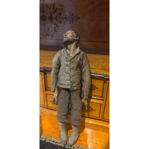 Naples XIXe ancien santon napolitain et ses vêtements 