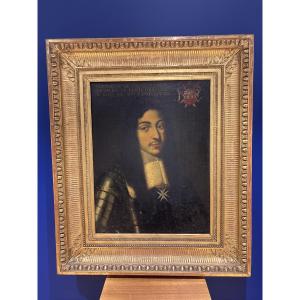 Chevalier de l ordre de Malte labastie l'an 1657 tableau portrait huile sur toile militaire