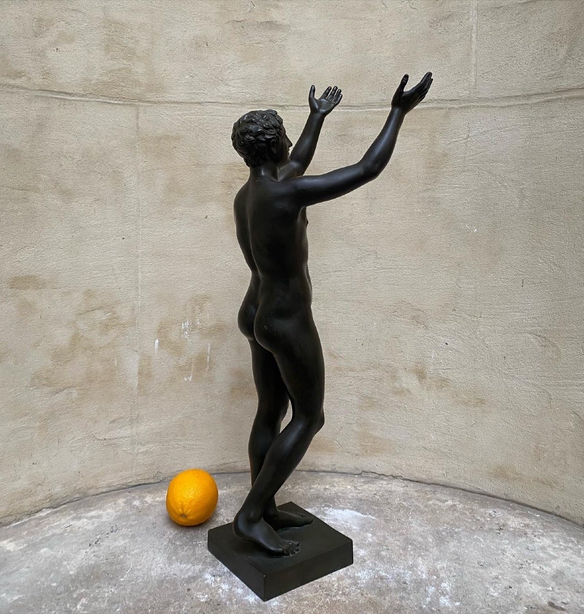 Jeune Homme Priant, Bronze Barbedienne 1850-photo-3