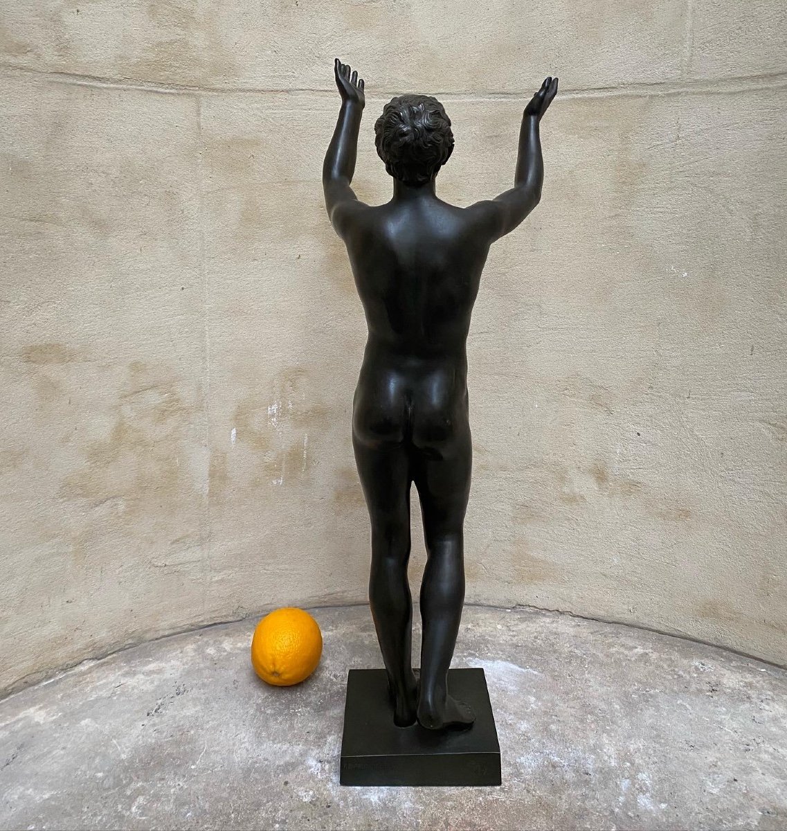 Jeune Homme Priant, Bronze Barbedienne 1850-photo-4