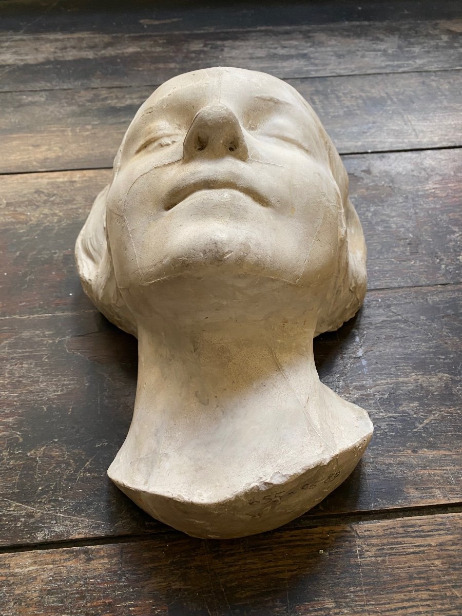 The Unknown Of The Seine, Plaster Early 20th Century-photo-4