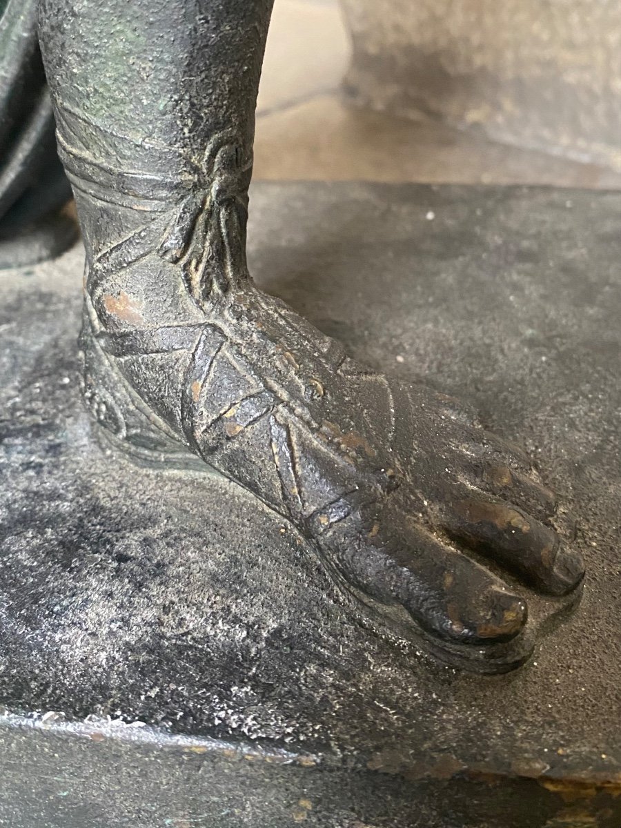Persée Tenant La Tête De Méduse, Bronze D’après Canova 19ème Siècle -photo-5